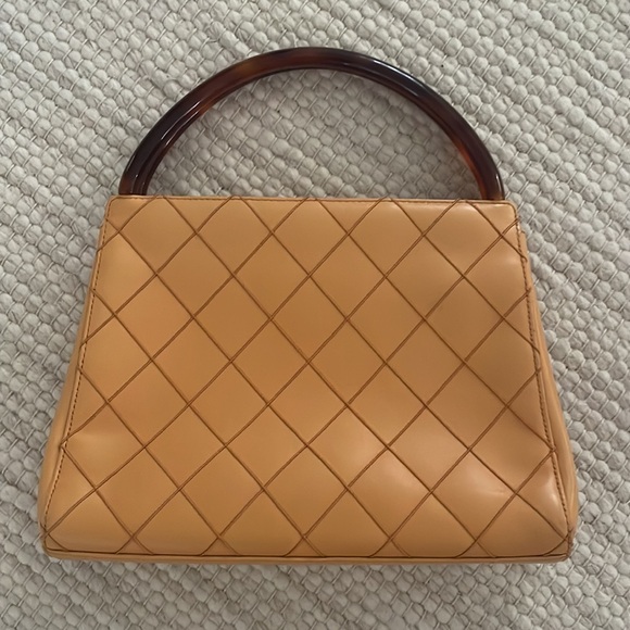 Vintage Chanel Top Handle, Tortoise Handle - Picture 2 of 6